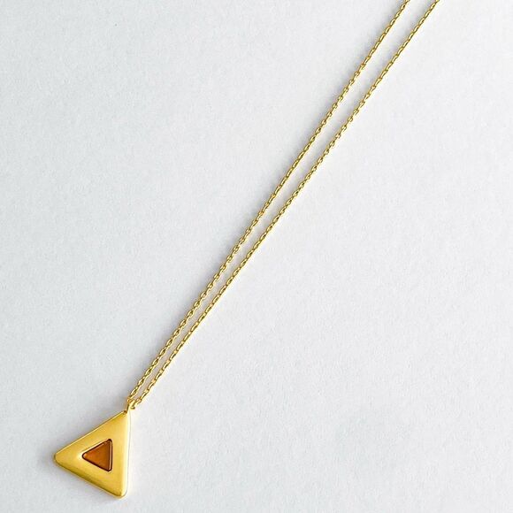 Madewell triangle necklace. - Picture 4 of 10